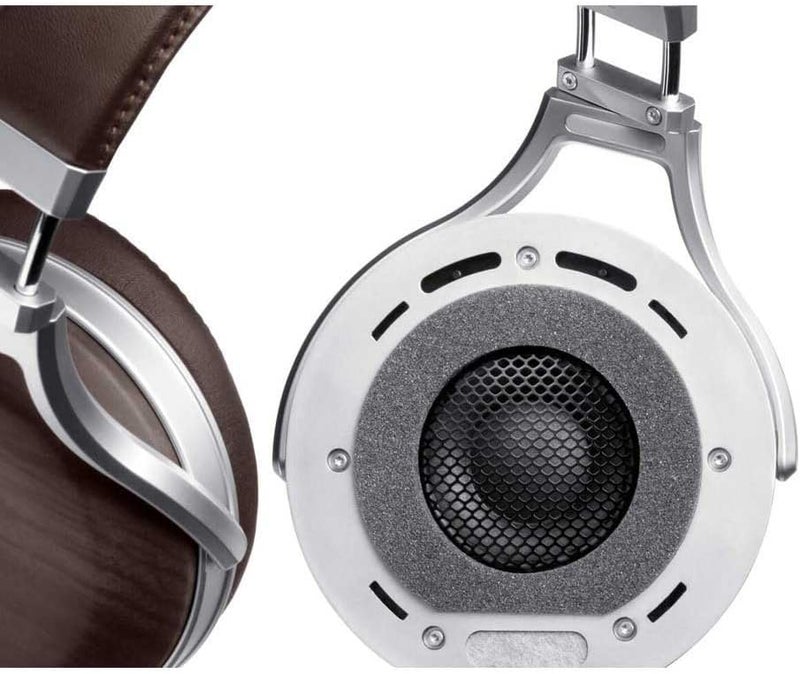 Denon Ah-d7200 Premium Over-Ear Headphones with Zebra Wood Ear Cups, Hi-Fi Hi-Res Audio, 50mm FreeEdge Driver, Brown - Image 3