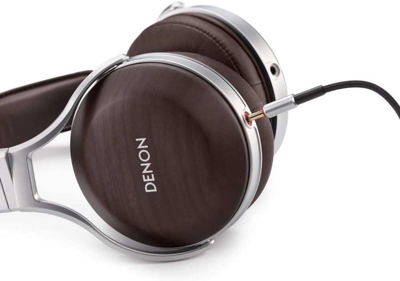 Denon Ah-d7200 Premium Over-Ear Headphones with Zebra Wood Ear Cups, Hi-Fi Hi-Res Audio, 50mm FreeEdge Driver, Brown - Image 5