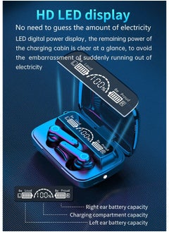 SHOPI M19 Wireless Bluetooth Earbuds TWS Earphones Intelligent Touch Control LED Display Flashlight Power Bank Function  - Image 3