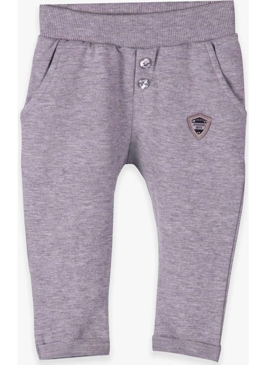 Breeze Baby Boy Sweatpants Coat of Arms Basic Light Gray Melange (9 Months-3 Years)