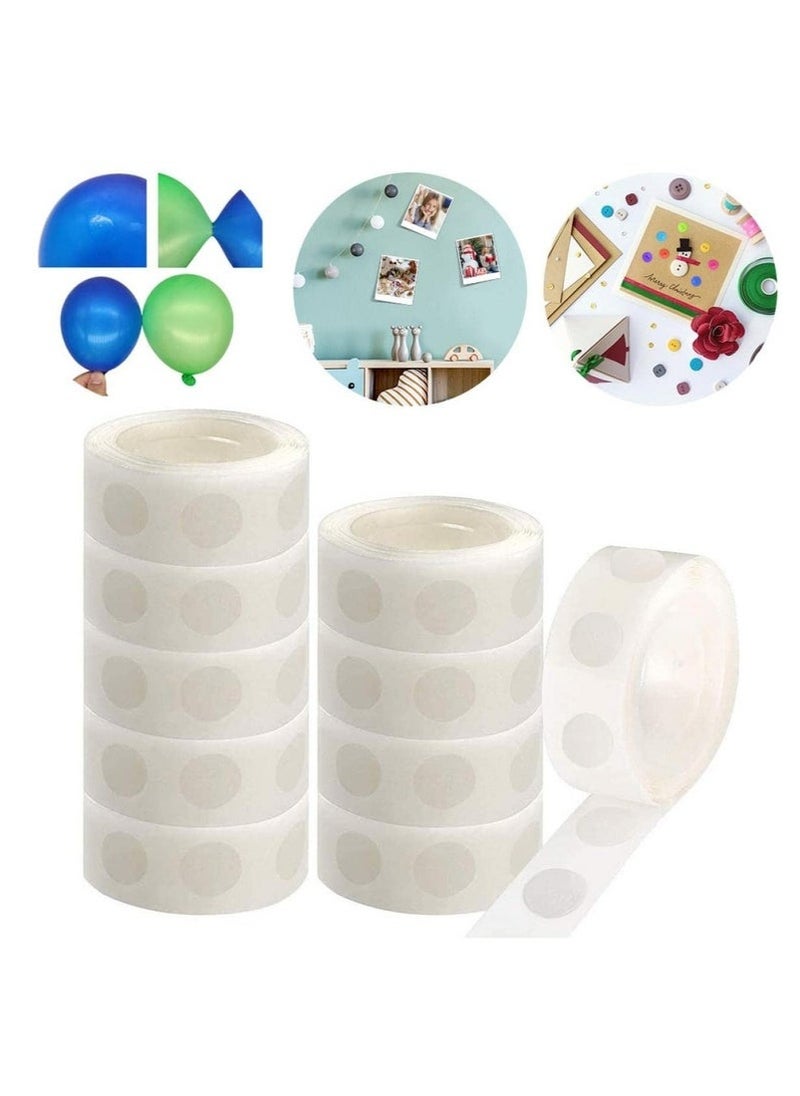 Generic 1000 Pcs Balloon Clear Glue Points,Double-Sided Sticky Notes Tape Strips Removable Traceless Round Adhesive Dots Multifunction Transparent Glue Points for Party Festival DIY Decoration  - Image 1