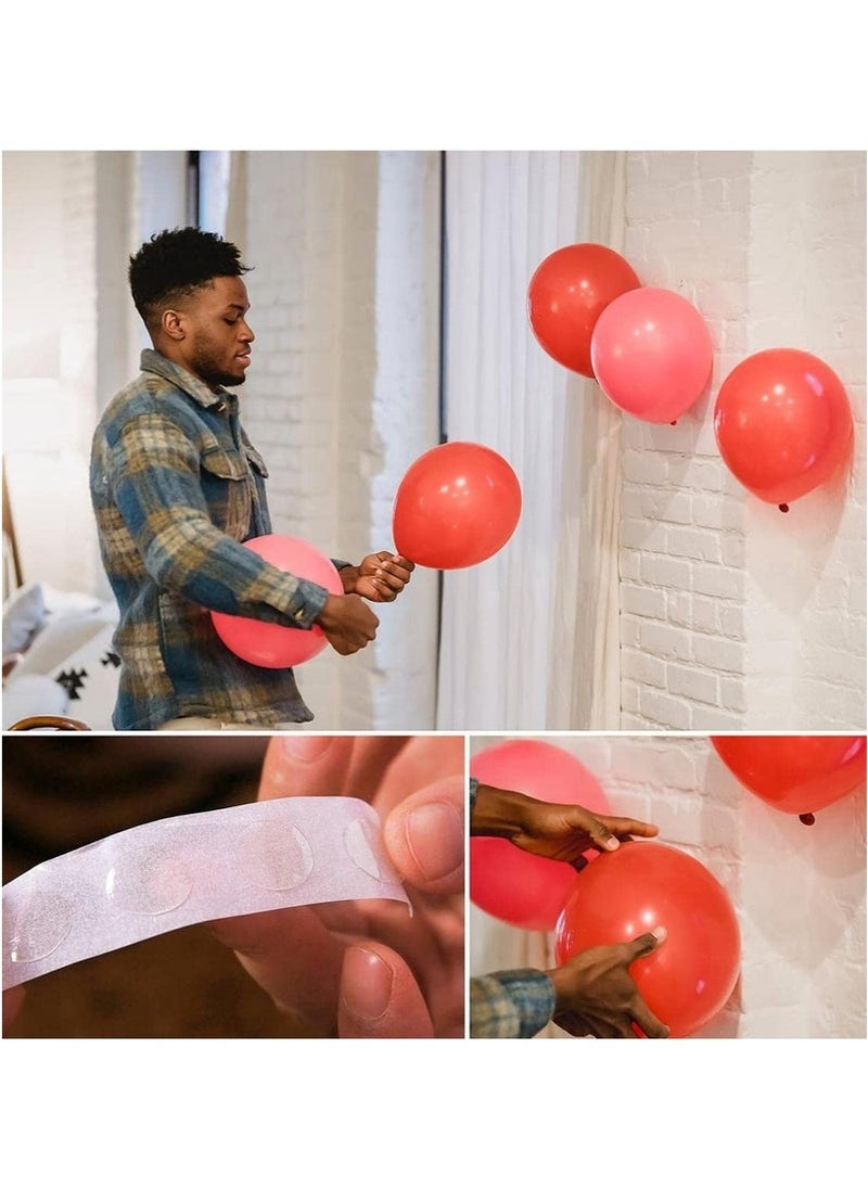 1000 Pcs Balloon Clear Glue Points,Double-Sided Sticky Notes Tape Strips Removable Traceless Round Adhesive Dots Multifunction Transparent Glue Points for Party Festival DIY Decoration