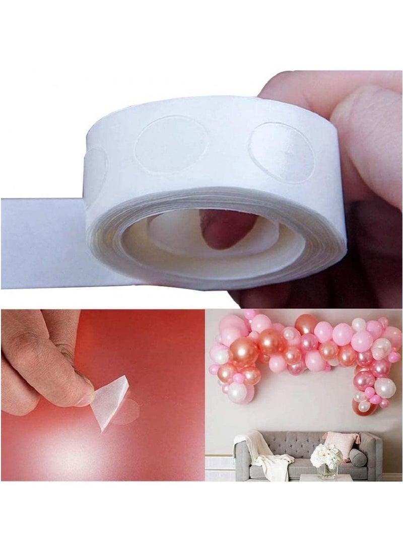 Generic 1000 Pcs Balloon Clear Glue Points,Double-Sided Sticky Notes Tape Strips Removable Traceless Round Adhesive Dots Multifunction Transparent Glue Points for Party Festival DIY Decoration  - Image 3