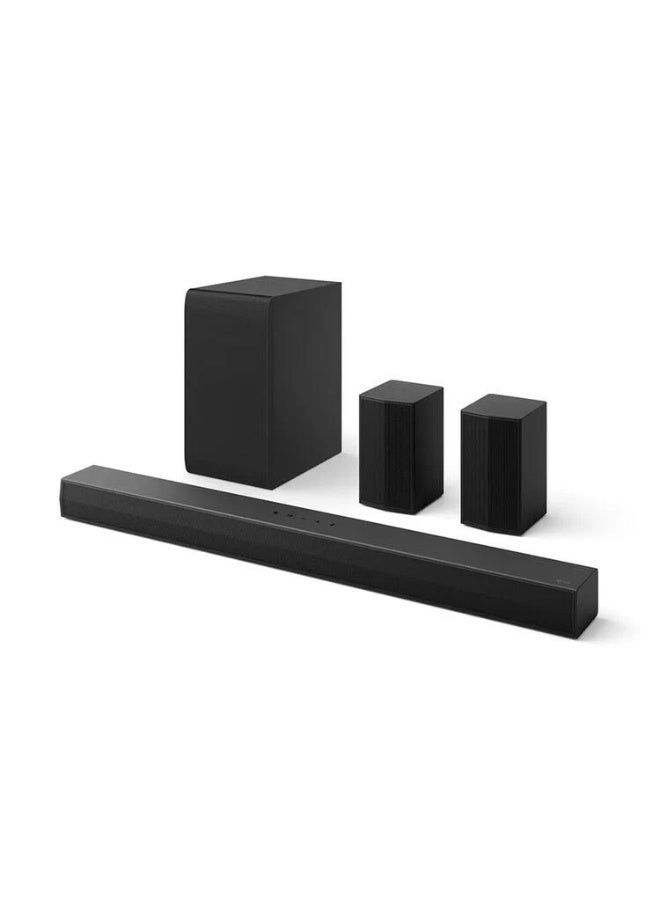 LG S55TR, 5.1 Channel Cinema Bluetooth Soundbar with Subwoofer and Remote, Black S55TR BLACK - Image 2