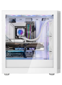 SilverStone ATX Mid-Tower Chassis with Dual Radiator Support and Captivating ARGB Lighting, FARA514  - Image 2