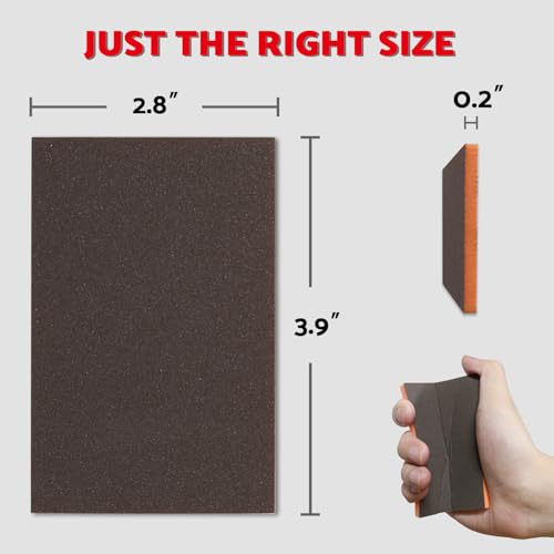 S&F STEAD & FAST Sanding Sponges Assortment 24 Pcs, 180-3000 Grit Foam Sanding Pads 2.8 x 3.9 Inch, Wet Sanding Sponge Hook & Loop, Ultra Fine Sandpaper Block for Wood, Plastic Models, Metal, Drywall S&F STEAD & FAST - Image 2