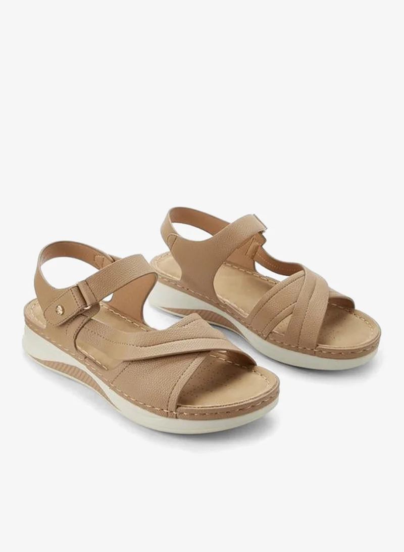 Flora Bella By Shoexpress Flora Bella Women Hook & Loop Cross Strap Sandals
