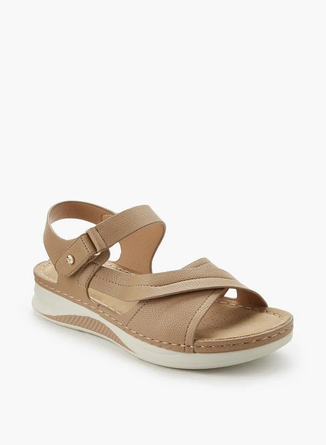 Flora Bella By Shoexpress Flora Bella Women Hook & Loop Cross Strap Sandals