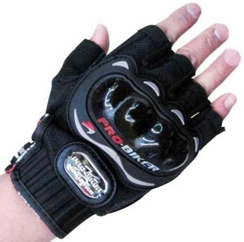 Probiker Pro Biker Half Cut Racing Gloves (Black, Large) - Image 4