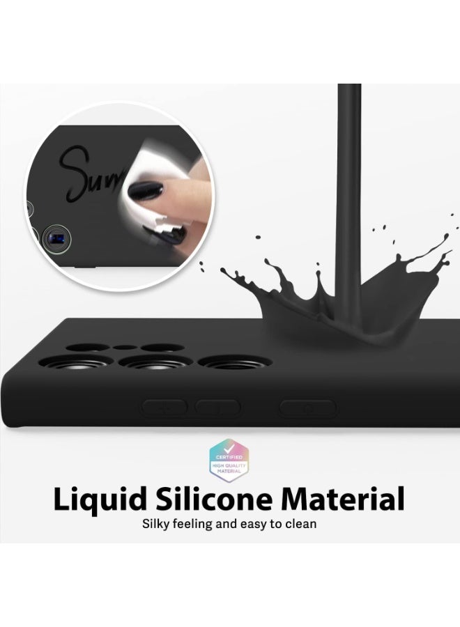 MUDISO Samsung Galaxy S22 Ultra Phone Case Liquid Silicone Slim Thin Soft Rubber Case Plain Smooth Gel Cover for Samsung Galaxy S22 Ultra 6.8-inch - Image 4