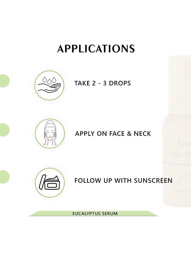 SHIRA Shirorganic Pure Eucalyptus Serum For Face Provides Skin Moisture Balance Pure Oil Control Cleans And Perfect For Normal To Oily Type (20 Ml) - Image 4