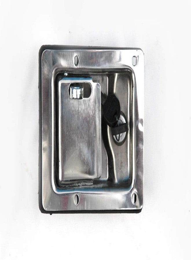 Delcot® Stainless Steel Canopy Door Lock with Key Set Replacement for Kirloskar Generator Spare Parts - Image 1