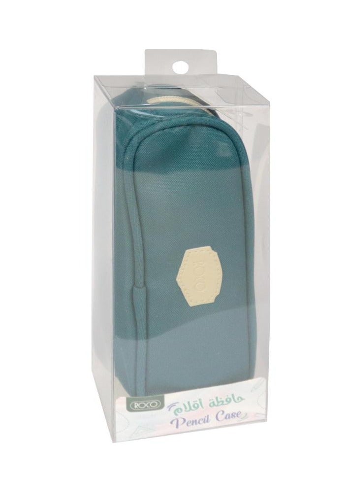 ROCO Soft Pencil Case - Plain Color with Printed Logo - Verdant Green - Image 4