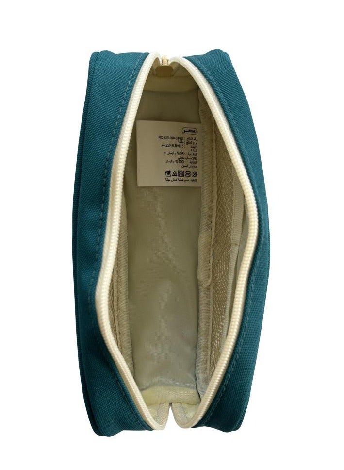 ROCO Soft Pencil Case - Plain Color with Printed Logo - Verdant Green - Image 3