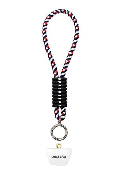 Hand Wrist Strap Zinc Alloy Spring Ring 40cm / Mobile Phone Compatible / Hands-Free Convenience / Tangle-Free / Soft and Durable Wrist Band / Safe and Secure Phone Grip - Blue/Red/White
