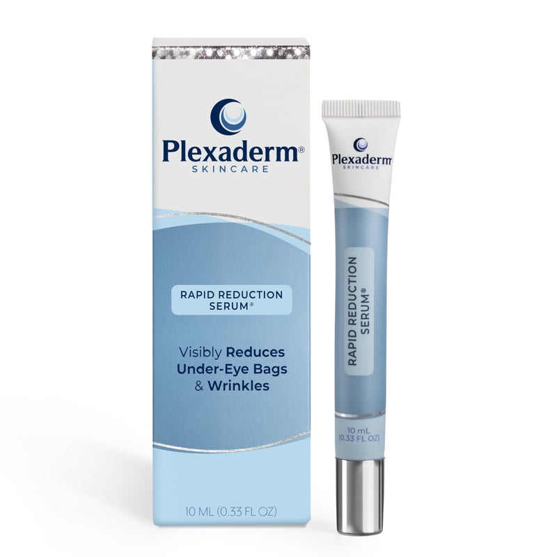 Plexaderm Rapid Reduction Eye Serum  Visibly Reduces UnderEye Bags Wrinkles Dark Circles Fine Lines  Crows Feet Instantly Anti Aging Wrinkle Remover for Face Full Size Tube