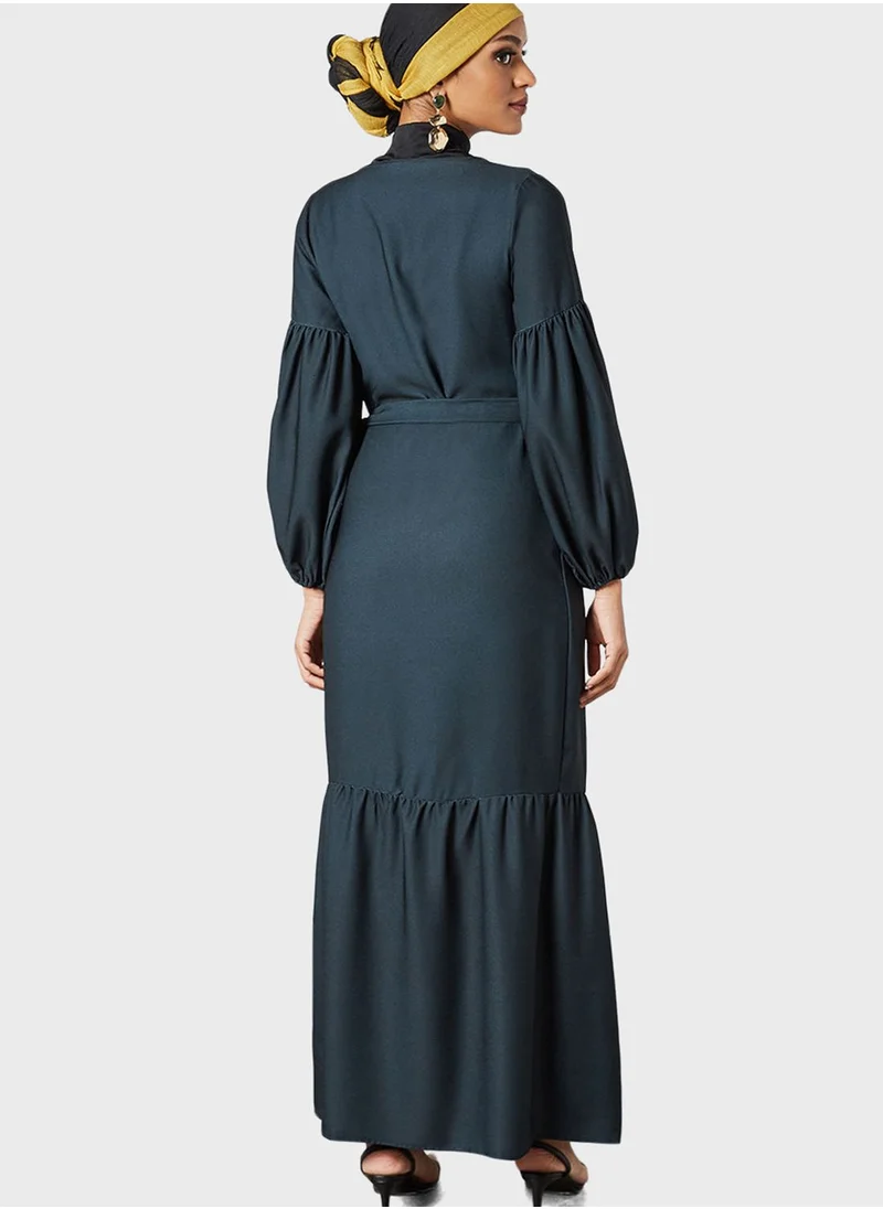 SIVVI for HANIYA Knitted Wrap Abaya