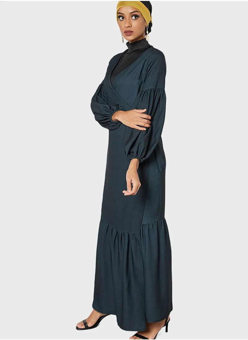 SIVVI for HANIYA Knitted Wrap Abaya