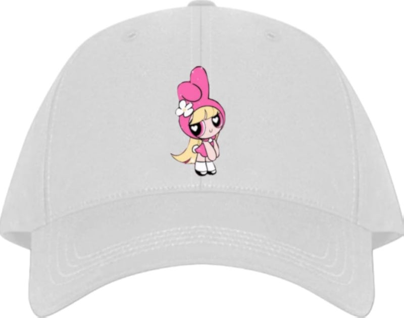 Blossom Planets unisex baseball cap White