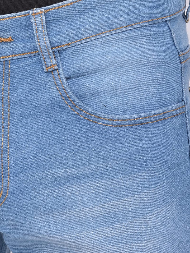 Ben Martin Men's Slim Fit Stretchable 38 Size Light Blue Cotton Denim Jeans Pant for Men, JJ3-11 - Image 4