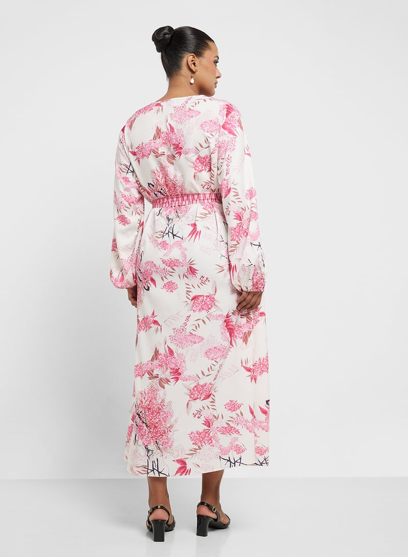 Ella Plus Floral Print Maxi Dress - Image 2