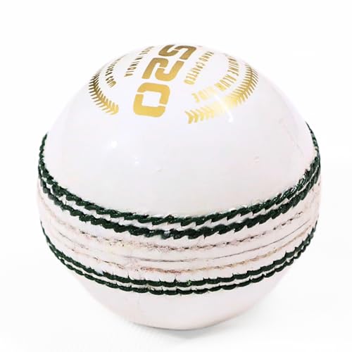 KHELSPACE KS-20 Leather White Cricket Ball | Hand-Stitched | Professional Grade | Ideal for Day/Night Matches, Practice & Tournaments (1) - Image 5