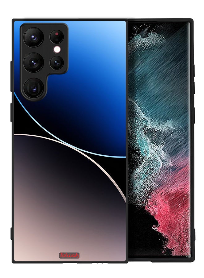 Tolwak Samsung Galaxy S22 Ultra 5G Protective Case Cover Curve Lines Pattern - Image 2