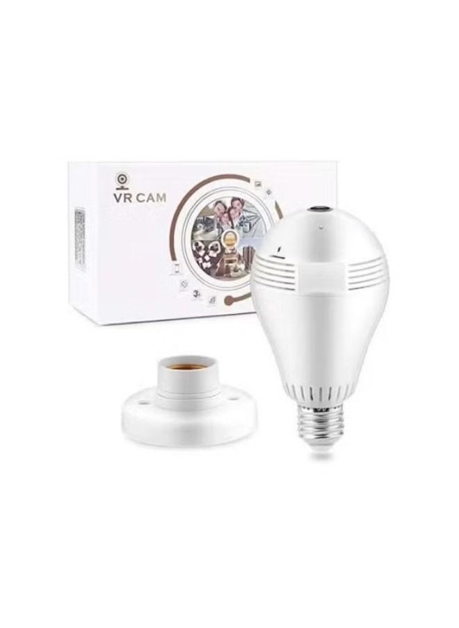 Generic - 360-Degree Fisheye Panoramic Wireless Surveillance Camera With LED Bulb Security - Image 1