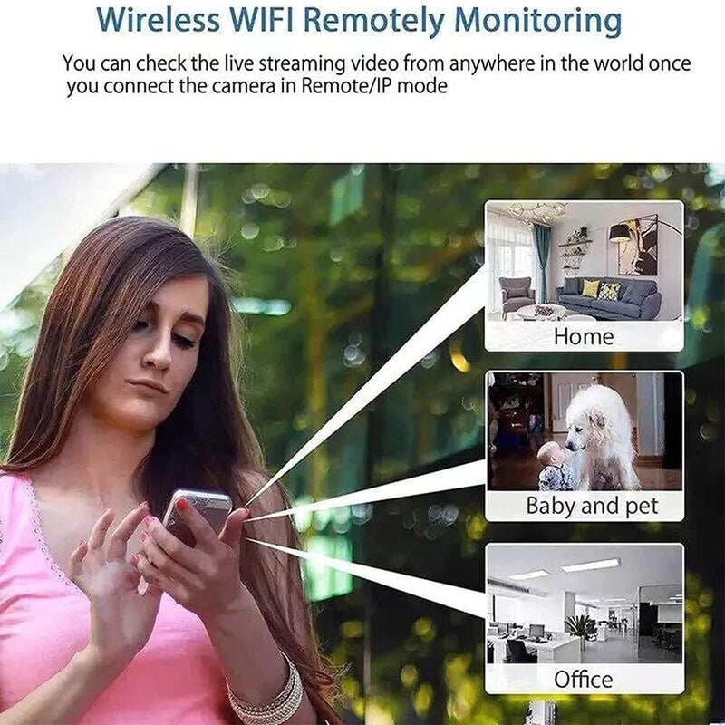 Wukama WiFi Mini Camera 1080P Surveillance Camera IR Monitor Wide Angle Detect IP Camera Indoor Security Video Recorder