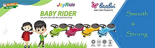 JoyRide Girls & Boys Swing Wiggle Car Ride On Twist & Go Scooter Car Scratch Free 2 Year Plus 100 Kgs Weight Capacity(1-12 Year Old, Sky Blue) (Green), Baby - Image 4