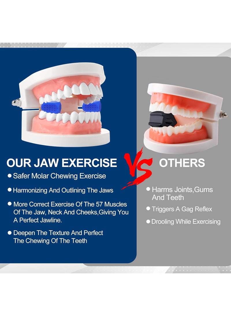 YASUOA YASUOA Mewing Jaw Exerciser for Men Women6 Pcs Sports Jawline Exerciser Silicone Jaw Trainer Face Exerciser Jaw Toner Mewing Jaw Chisel Exerciser 6  - Image 5
