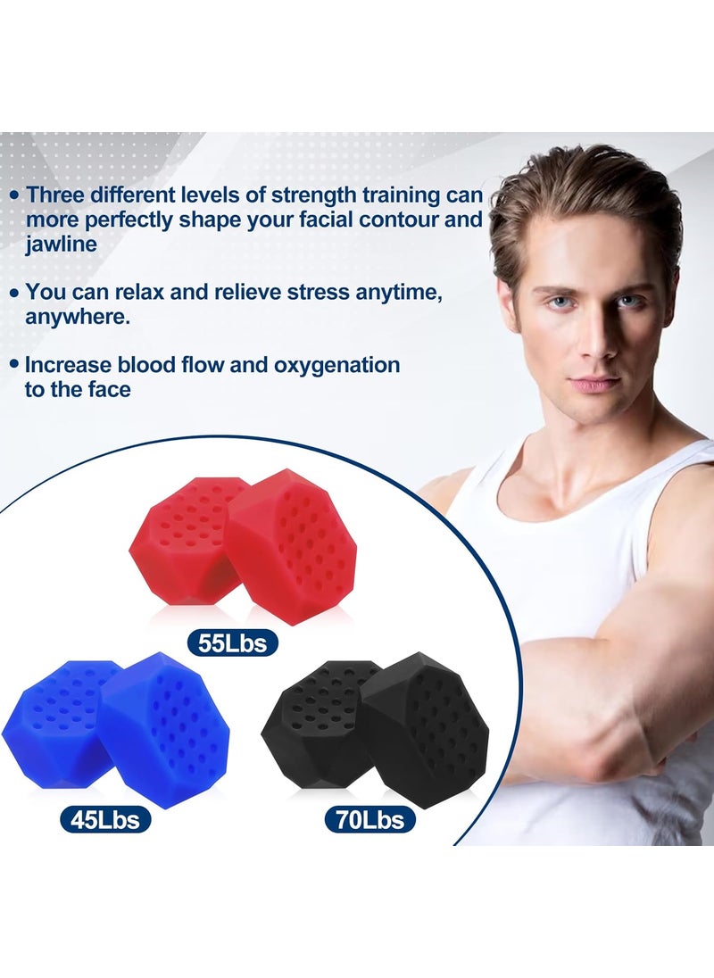 YASUOA YASUOA Mewing Jaw Exerciser for Men Women6 Pcs Sports Jawline Exerciser Silicone Jaw Trainer Face Exerciser Jaw Toner Mewing Jaw Chisel Exerciser 6  - Image 4