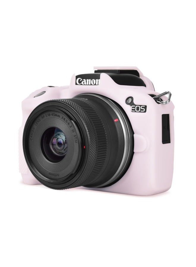 Rieibi Eos R50 Case, Soft Silicone Protective Case For Canon Eosr50 Camera, Lightweight Camera - Light Pink - Image 1