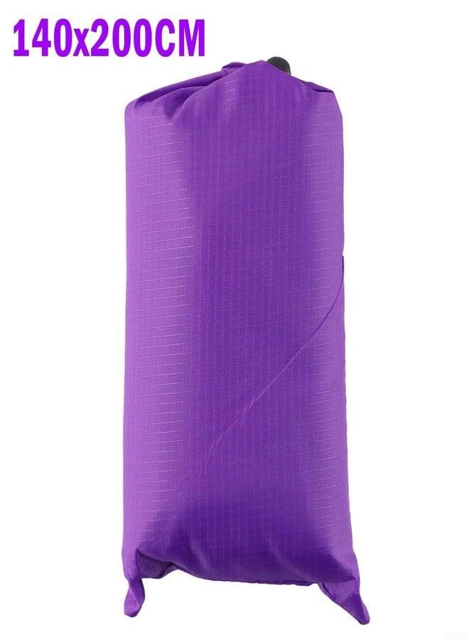Drhomeam Camping Rain Tarp, Camping Tarp,Camping Pad,Portable Sun Shade Shelter for Outdoor Adventures,Tent Camping Essentials(Purple 140x200CM) - Image 2