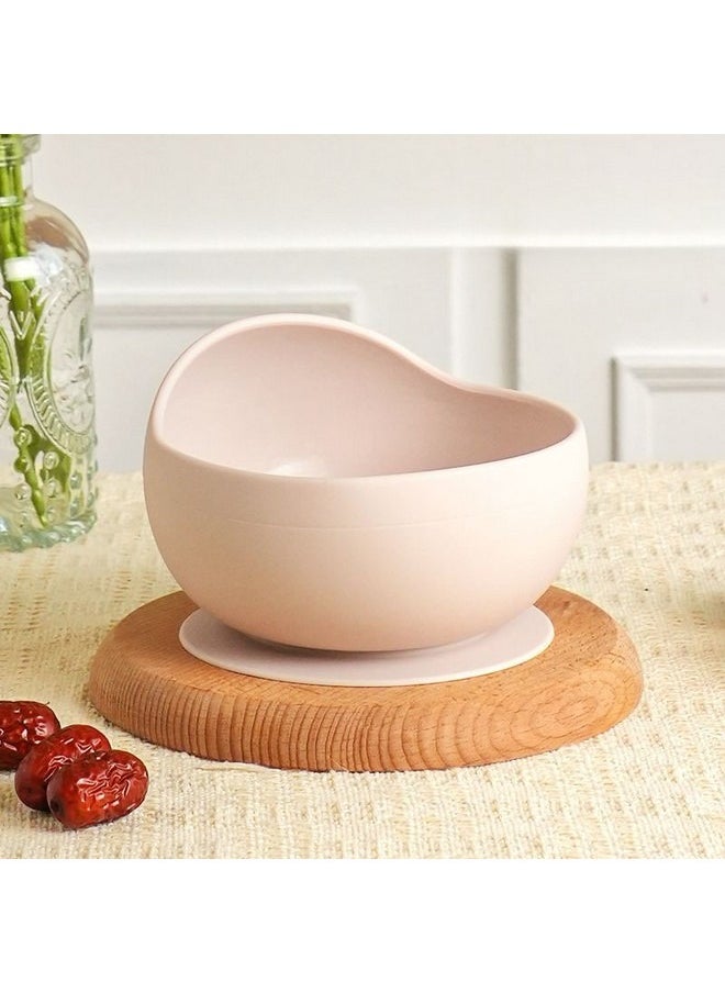 Baby Feeding Bowl, Food Grade Silicone Baby Bowl with Suction Cup, Integrated Anti-fall Anti-scalding Baby Eating Tableware Harmless Material & BPA Free