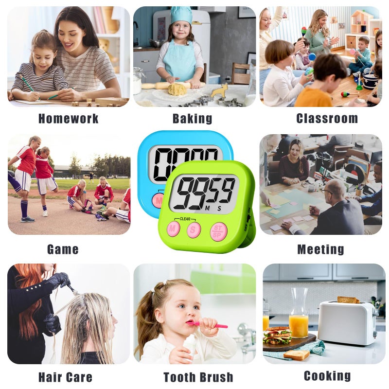 ZILLEEN Classroom Timer for Kids Teachers 2 Pack Digital Timers - Image 5