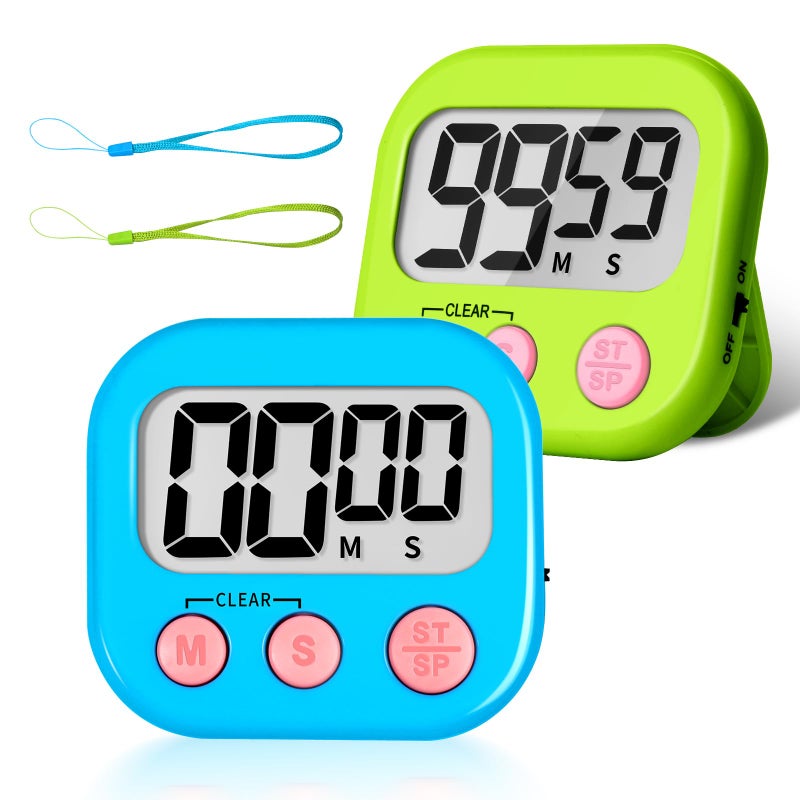 ZILLEEN Classroom Timer for Kids Teachers 2 Pack Digital Timers - Image 1