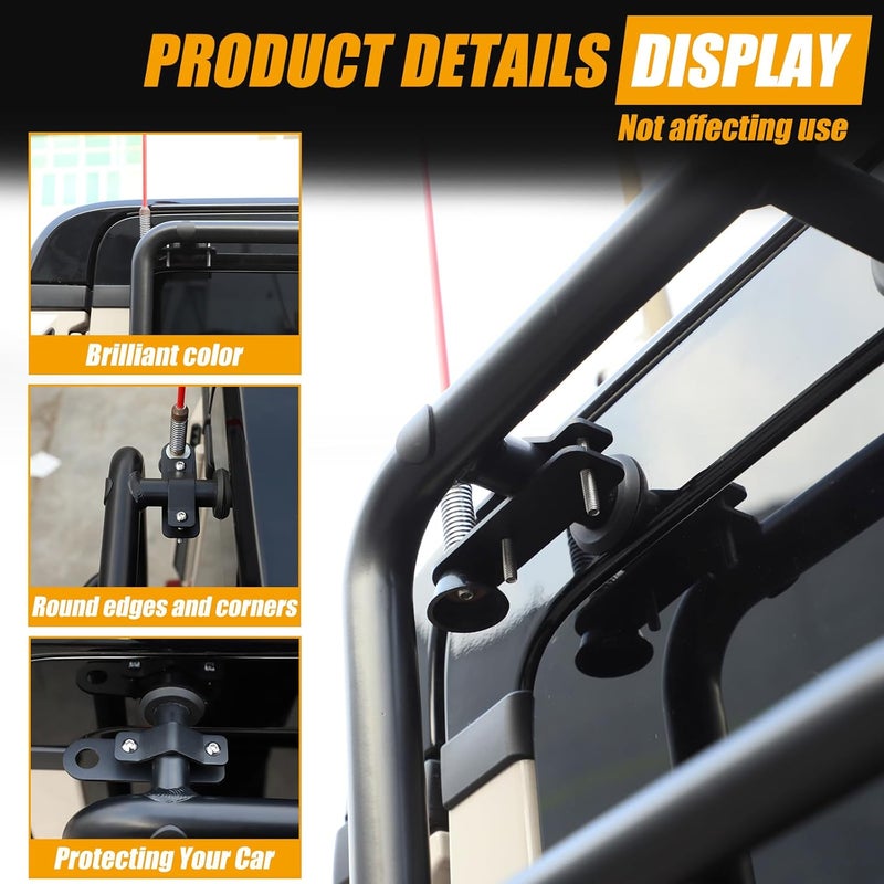 Bekantogy Car Antenna Mount for Ineos Grenadier 2020-2024 - Carbon Steel Rear Ladder Antenna Bracket - Image 5