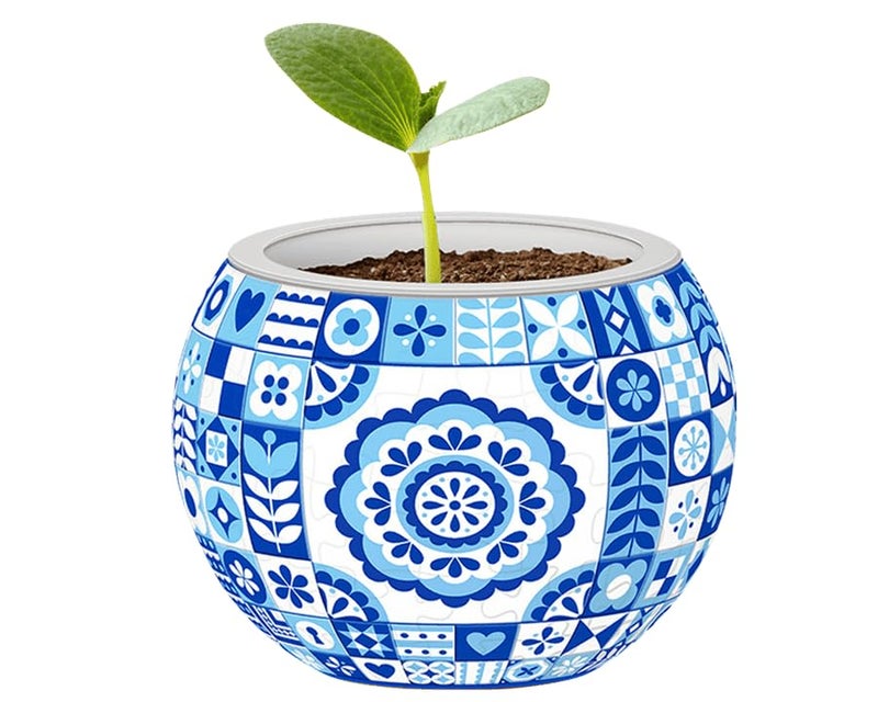 PieceRelax 3D Puzzle Planter 80 Pieces - Flower Pot - Danish Folklore Style, Home Decor Flower Pots for Indoor Cactus, Succulents Pots [K1117] - Image 4