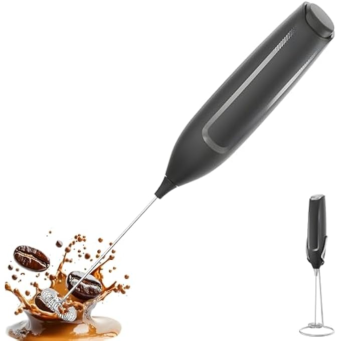 HEARTHLY Quiet And Powerful Electric Milk Frother  Handheld Coffee Stirrer  Portable 10000 Rpm Coffee Frother For Latte Cappuccino  Hot Chocolate - Image 1