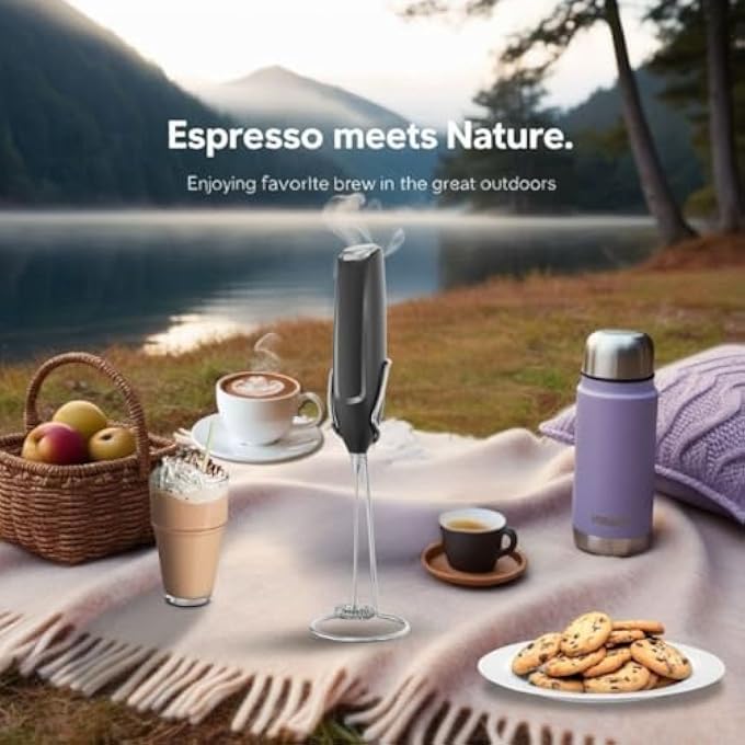 HEARTHLY Quiet And Powerful Electric Milk Frother  Handheld Coffee Stirrer  Portable 10000 Rpm Coffee Frother For Latte Cappuccino  Hot Chocolate - Image 2
