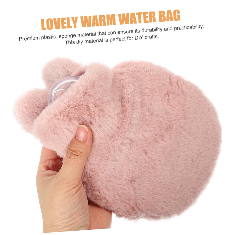 Detachable Plush Rabbit Hot Water Bottle Portable Insulated Pouch for Winter Outdoor Use - Image 3