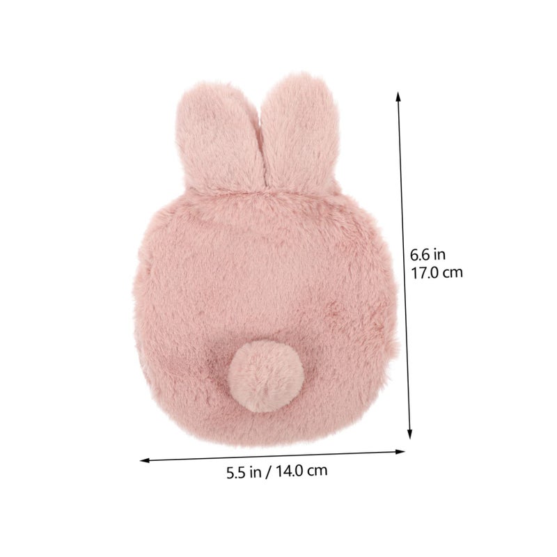 Detachable Plush Rabbit Hot Water Bottle Portable Insulated Pouch for Winter Outdoor Use - Image 2