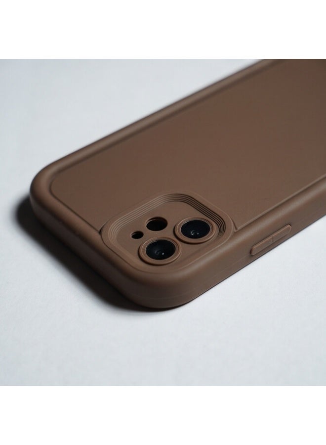 Fashion Protective Back Cover Case Compatible with iPhone 11 Brown - Image 4