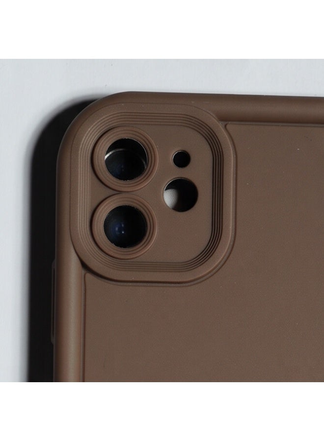 Fashion Protective Back Cover Case Compatible with iPhone 11 Brown - Image 5