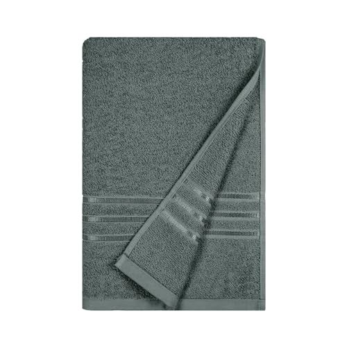 MYTRIDENT Bath Towel for Men/Women | Comfort Living | Quick Drying | Travel Friendly | 1 Piece Large Size | 100% Cotton 400 GSM | 70 x 140 cm - New Grey - Image 2