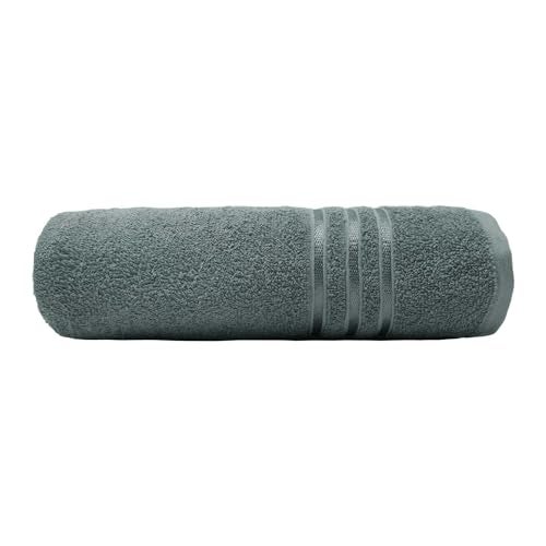 MYTRIDENT Bath Towel for Men/Women | Comfort Living | Quick Drying | Travel Friendly | 1 Piece Large Size | 100% Cotton 400 GSM | 70 x 140 cm - New Grey - Image 3