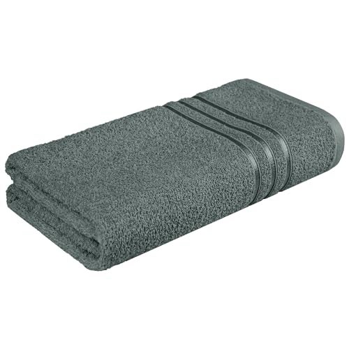 MYTRIDENT Bath Towel for Men/Women | Comfort Living | Quick Drying | Travel Friendly | 1 Piece Large Size | 100% Cotton 400 GSM | 70 x 140 cm - New Grey - Image 1