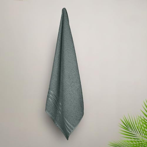 MYTRIDENT Bath Towel for Men/Women | Comfort Living | Quick Drying | Travel Friendly | 1 Piece Large Size | 100% Cotton 400 GSM | 70 x 140 cm - New Grey - Image 5