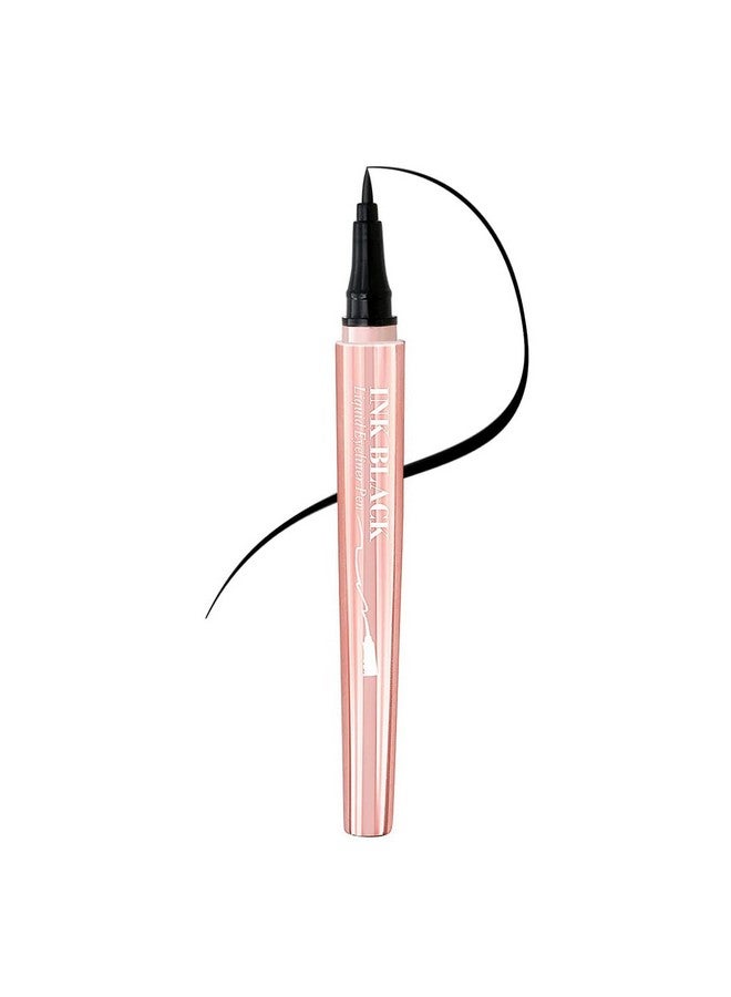 Long Lasting Liquid Ink Black Pen Eye Liner | Smudge Proof Eyeliner For Women | Matte Finish & Waterproof Eyeliner (1Ml) (Black Ink)